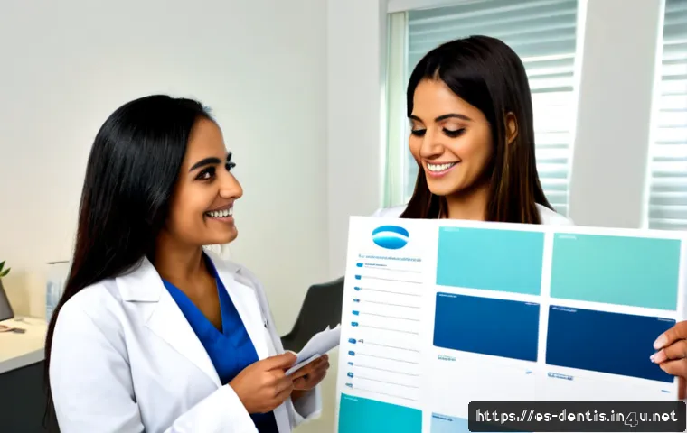 Home 17 치과 병원 브랜딩 전략 - Photorealistic dental clinic branding strategy meeting in a modern Spanish dental practice, confiden...